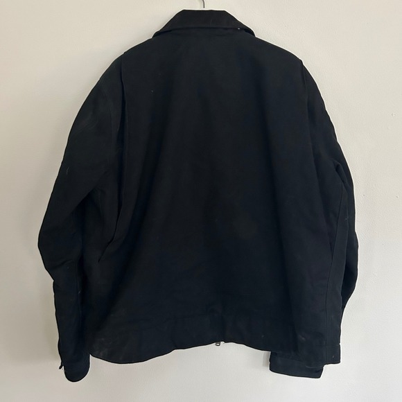 Black Carhartt Detroit Jacket XL 0J3828-M Zip Up Work Jacket Carhartt Detroit - Picture 2 of 10